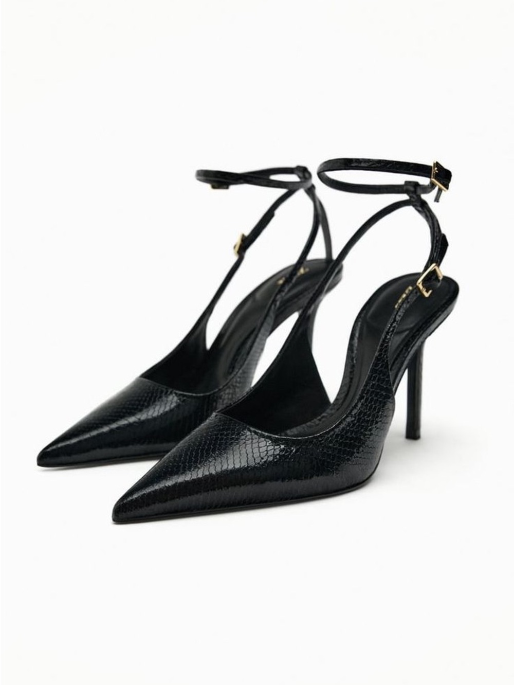 Brand new - Heeled sling back shoes - Zara